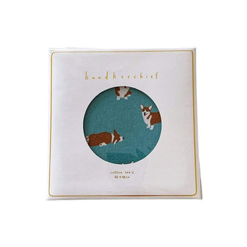 Helms Store Accessories Dailylike Korea Cotton Handkerchief - Corgi