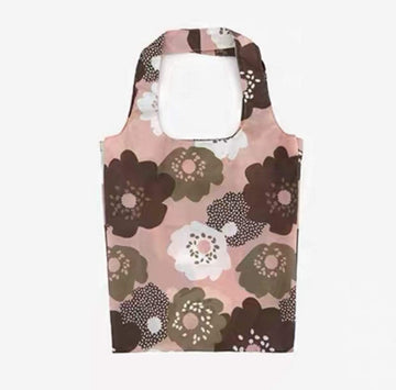 Helms Store Accessories Dailylike Korea Pocket Foldable Reusable Shopping Travel Bag - Fleur