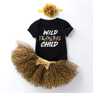 Helms Store Kids Funky Bodysuit 3 Pieces Set for Girls