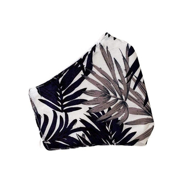 Helms Store Masks Blue Palm Leaf Reusable & Adjustable Adults Face Mask with filter pocket