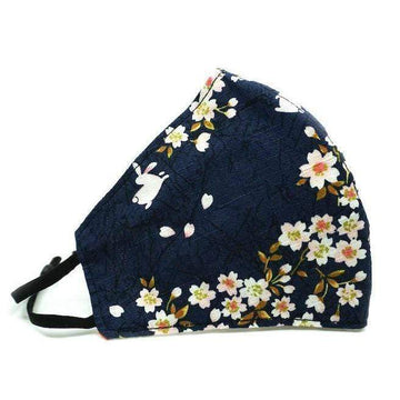 Helms Store Masks Blue Sakura Reusable & Adjustable Adults Face Mask with filter pocket