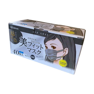 Helms Store Masks IRIS Healthcare Japan Adults Disposable Face Masks - Grey - Box of 40