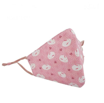 Helms Store Masks Japanese Bunny Reusable & Adjustable Adults Face Mask with filter pocket