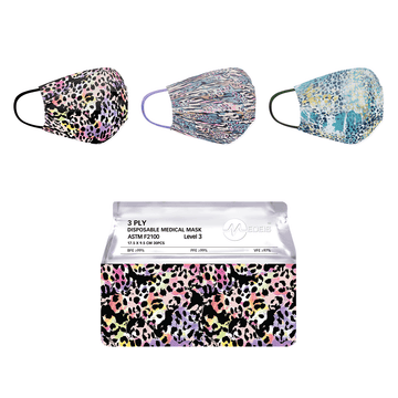 HELMS STORE Masks Leopard Adults Disposable Face Masks - Bag of 30