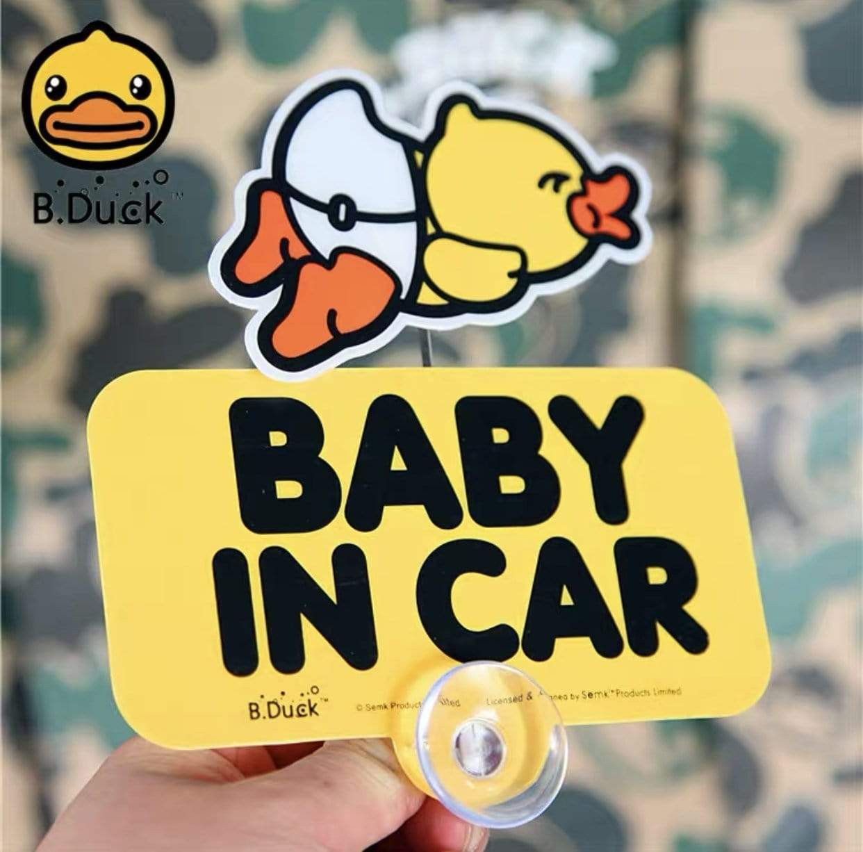 Helms Store Accessories B.Duck Baby In Car Sign