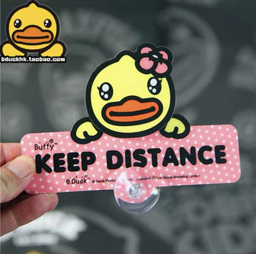 B.Duck Keep Distance Sign