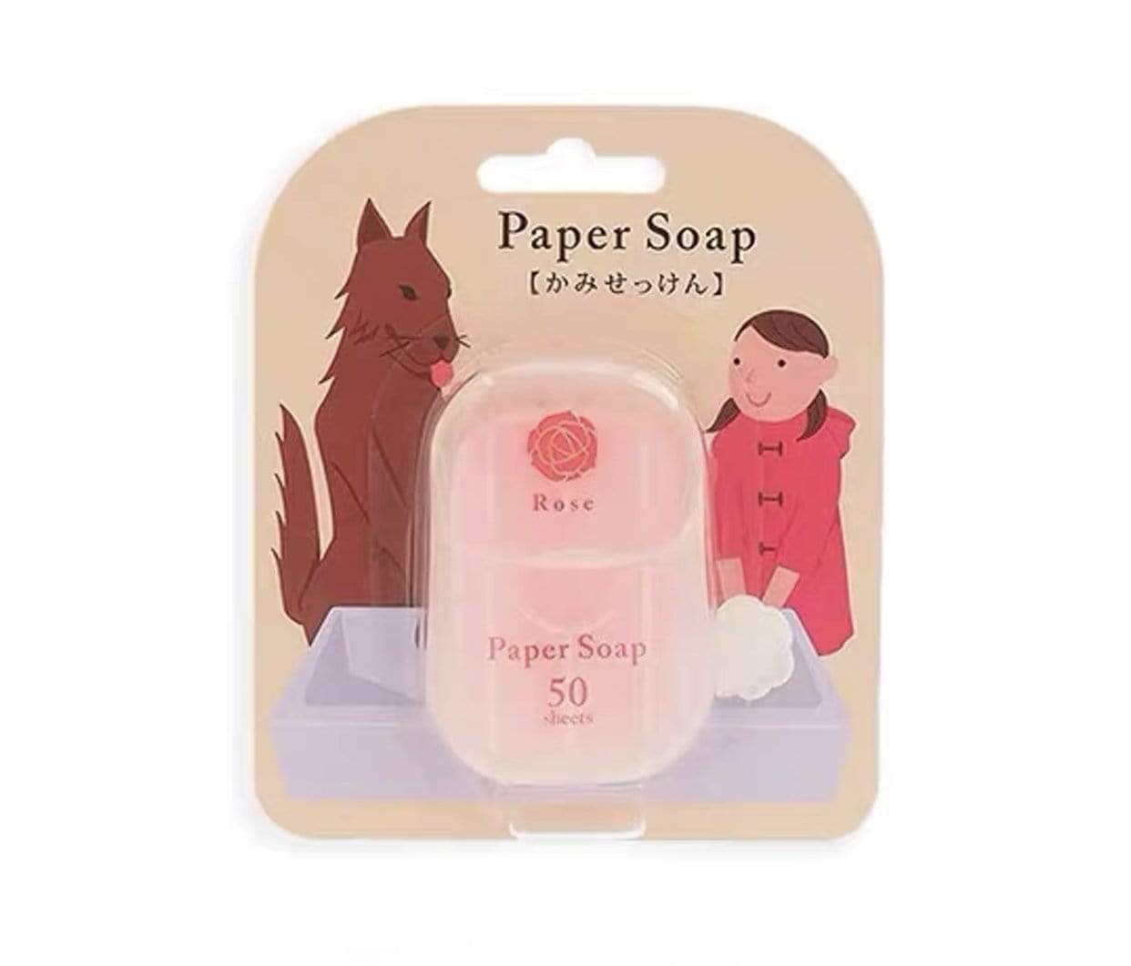 Helms Store Accessories Rose CHARLEY Portable Paper Soap from Japan 50pc