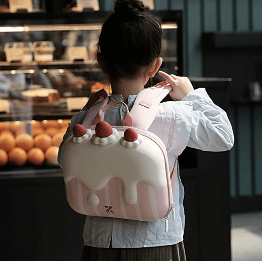 HELMS STORE Backpacks Zoy Zoii Premium 3D Character Backpack for Kids - Cake