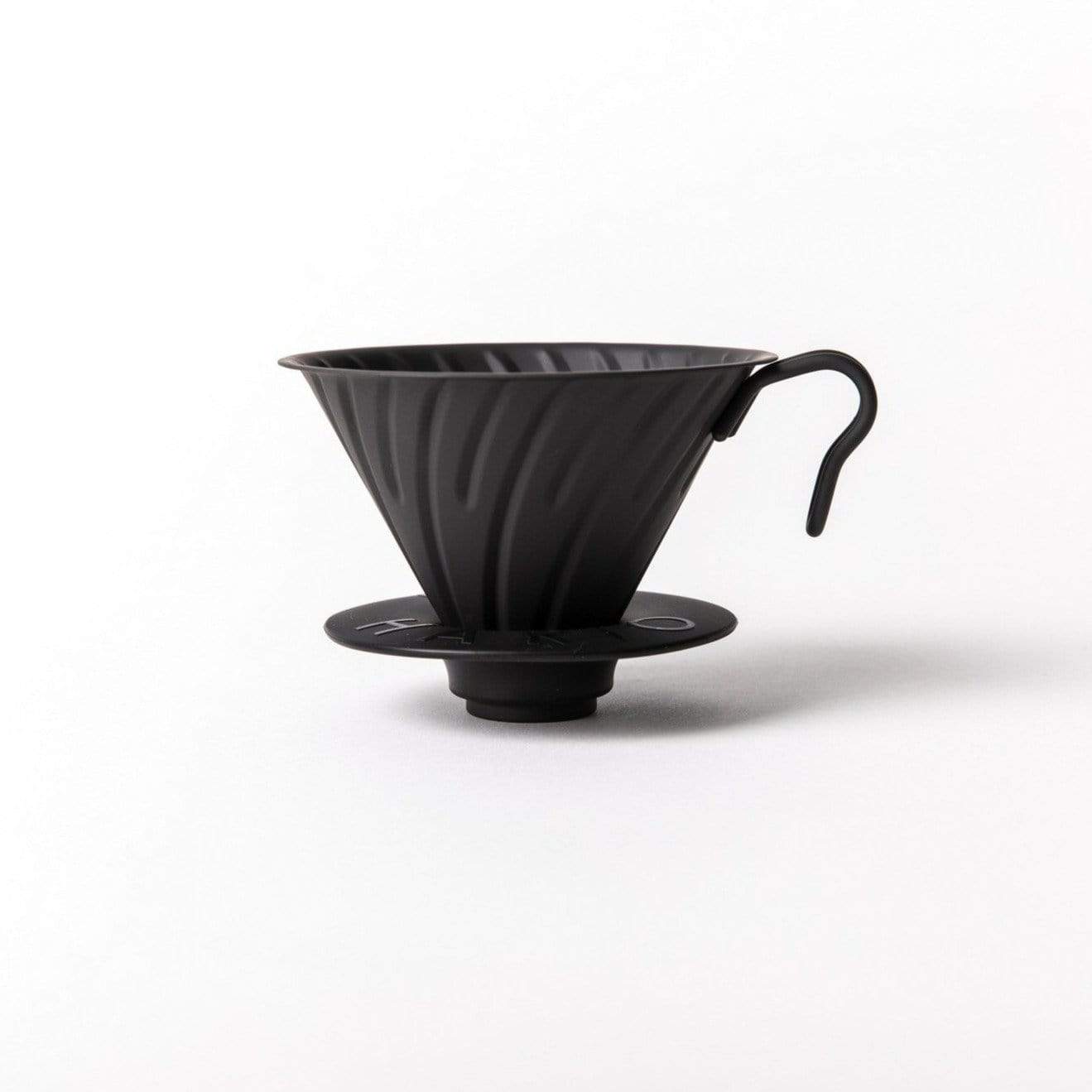 Helms Store Coffee Hario Japan V60 Metal Dripper Matte Black