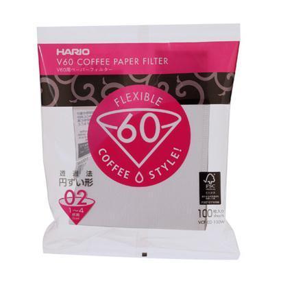 Helms Store Coffee Hario Japan V60 White Paper Filter 100 sheets - 02