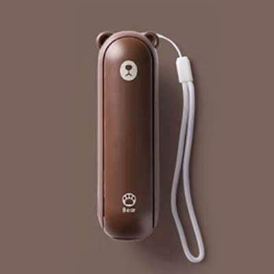 Helms Store Home Brown Adorable 3 IN 1 Pocket Fan/Torch/Power Bank