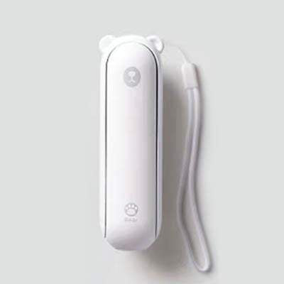 Helms Store Home White Adorable 3 IN 1 Pocket Fan/Torch/Power Bank