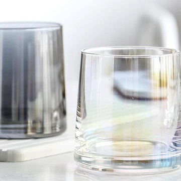 Helms Store Homewares Minimalist Contemporary Glass Set (Black & White)