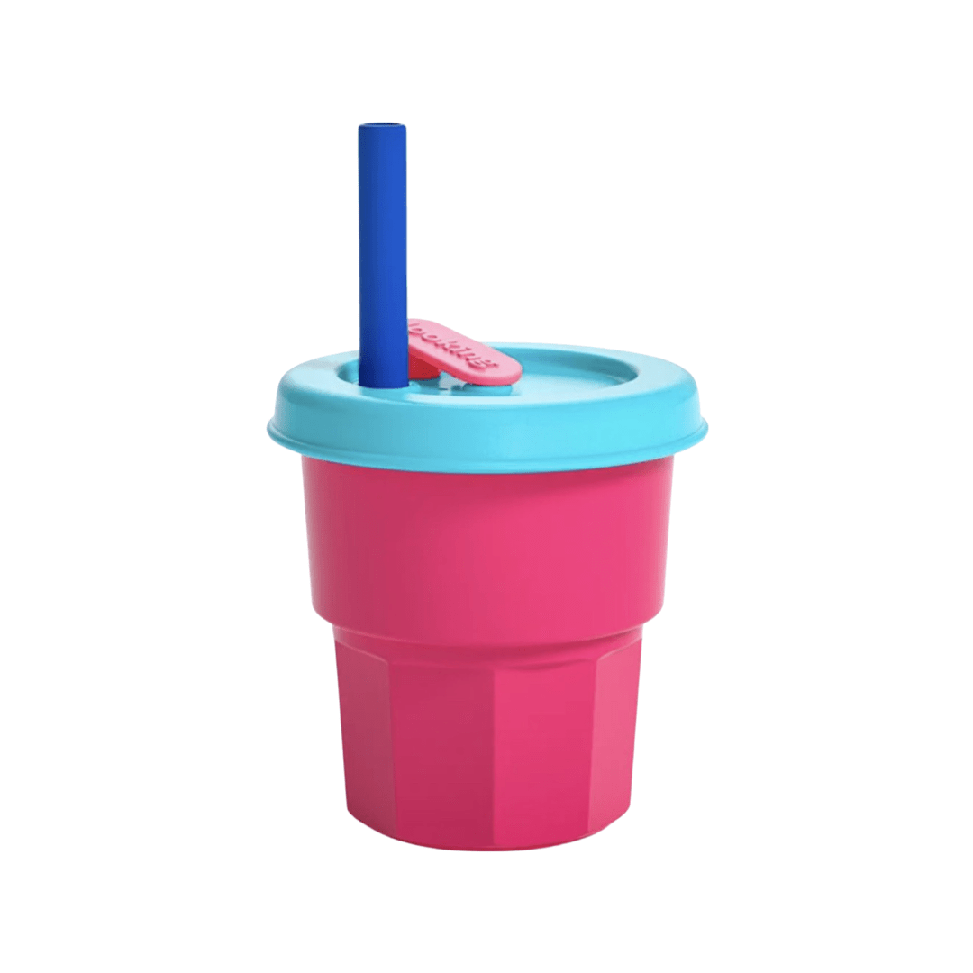 Helms Store Homewares Minnow Silicone Reusable Cup - 400ml - Pink