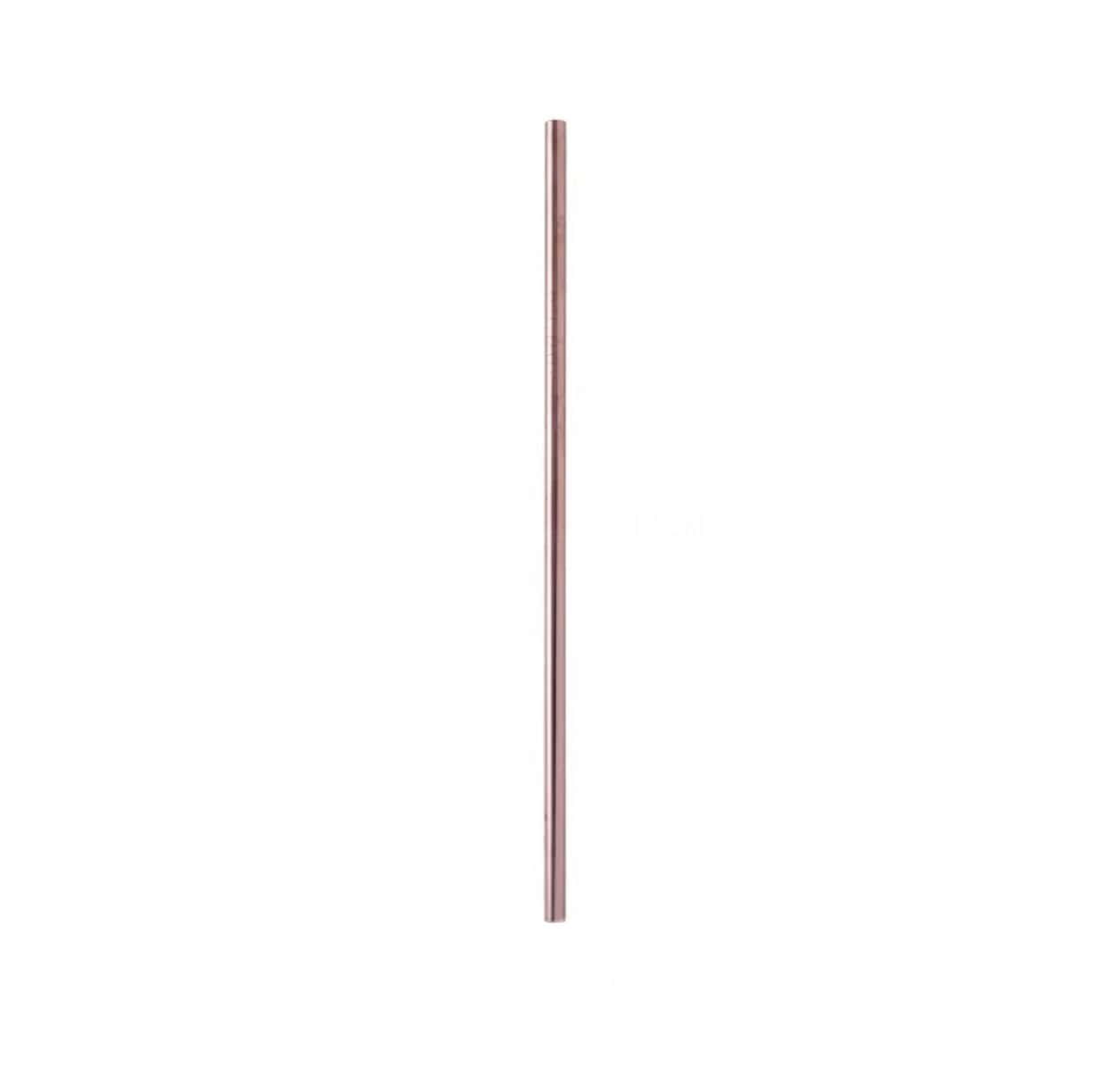 Helms Store Homewares Rose Gold Stainless Steel Reusable Straw (Gold, Rose Gold and Black)