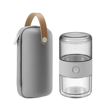 Helms Store Homewares Tritan Portable Tea Bottle with Stainless Steel Filter and Double-wall Cup