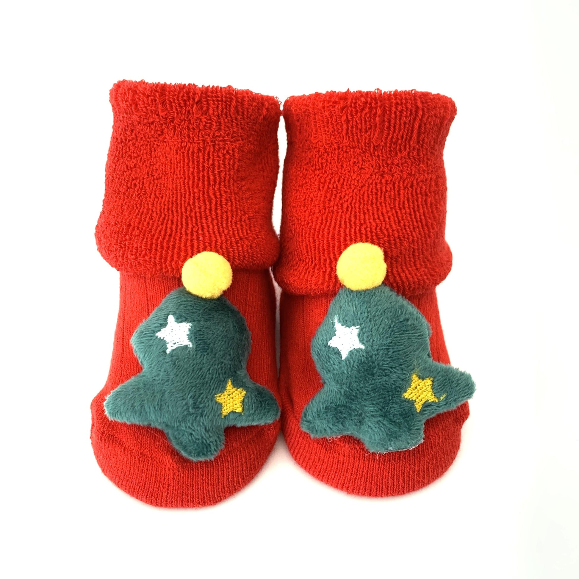 Helms Store Kids Festive Christmas Tree Toddler Organic Cotton Socks