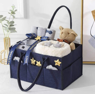 Lux Baby Shower 10 Pieces Gift Hamper - Blue