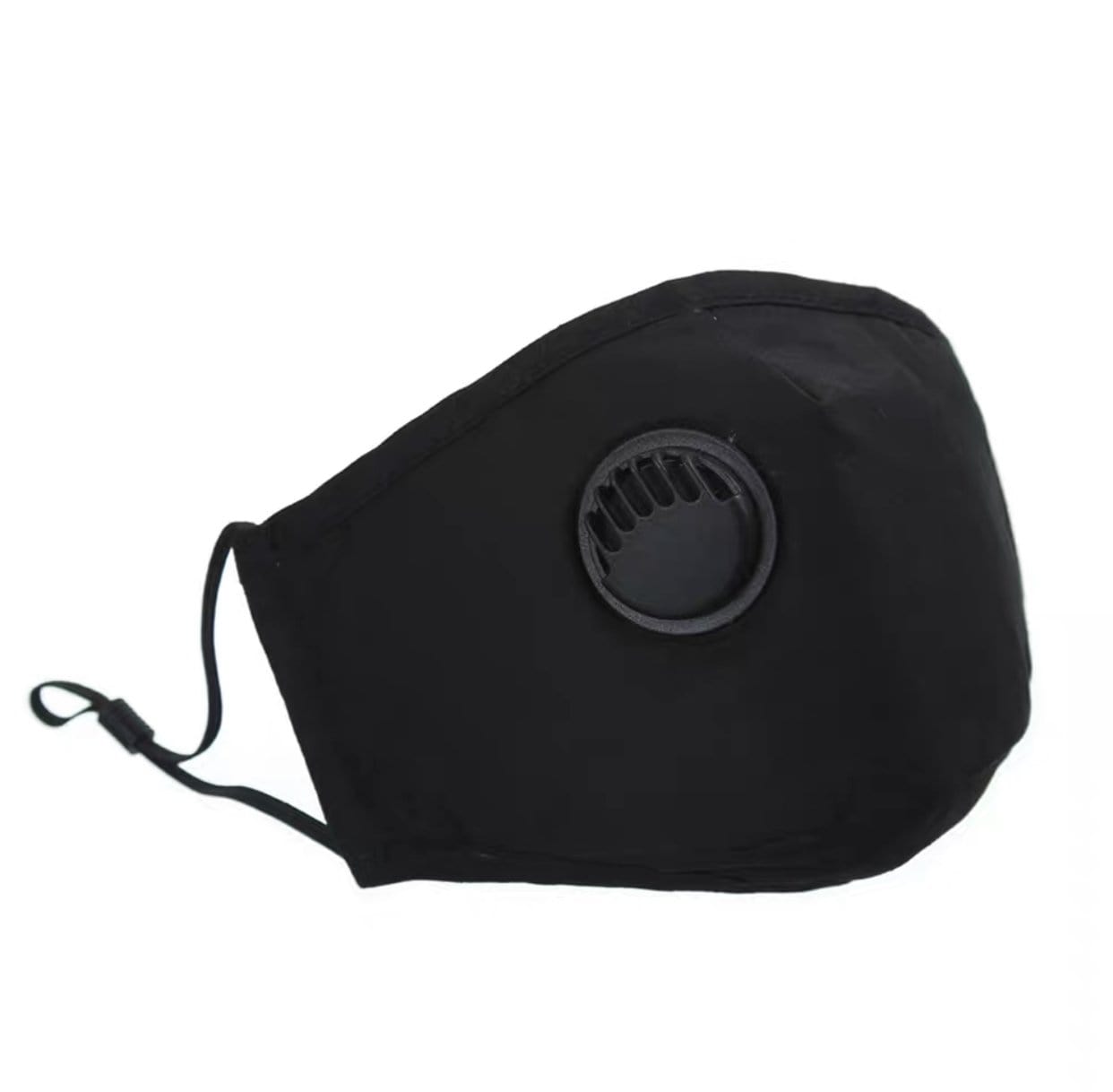 Helms Store Masks Black Plain Reusable & Adjustable Adults Face Mask with filter pocket and valve (3 Colours)