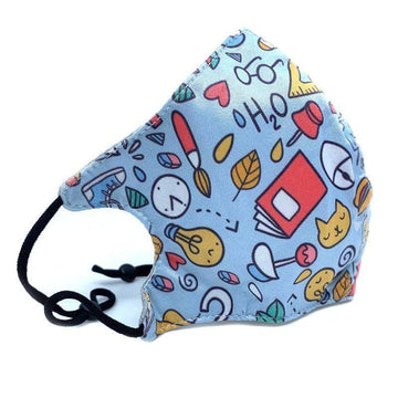 Doodles Reusable & Adjustable Adults Face Mask with no filter pocket