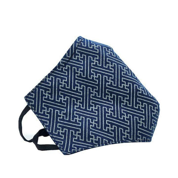 Helms Store Masks Japanese Geometric Pattern Reusable & Adjustable Adults Face Mask with filter pocket