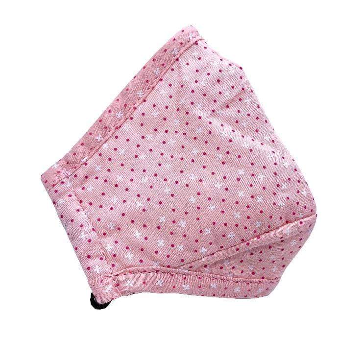 Helms Store Masks Pink with Pattern Reusable & Adjustable Adults Face Mask with filter pocket