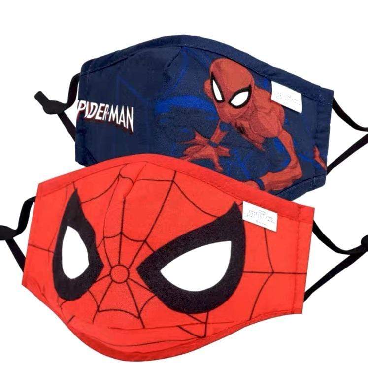 Helms Store Masks Spiderman Reusable & Adjustable Kids Face Mask with filter pocket (Age 3+)