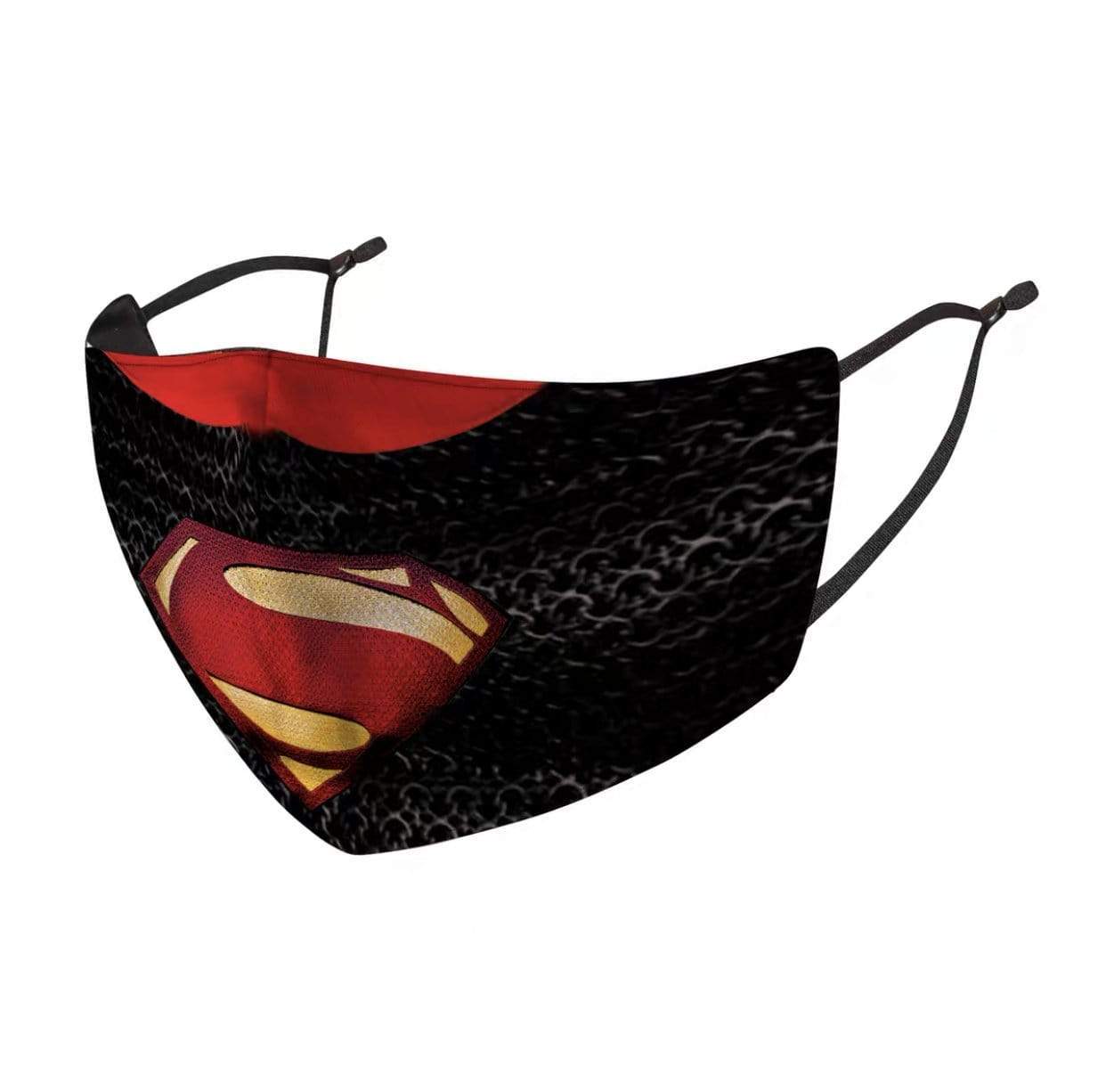 Helms Store Masks Superman Reusable & Adjustable Adults Face Mask with filter pocket
